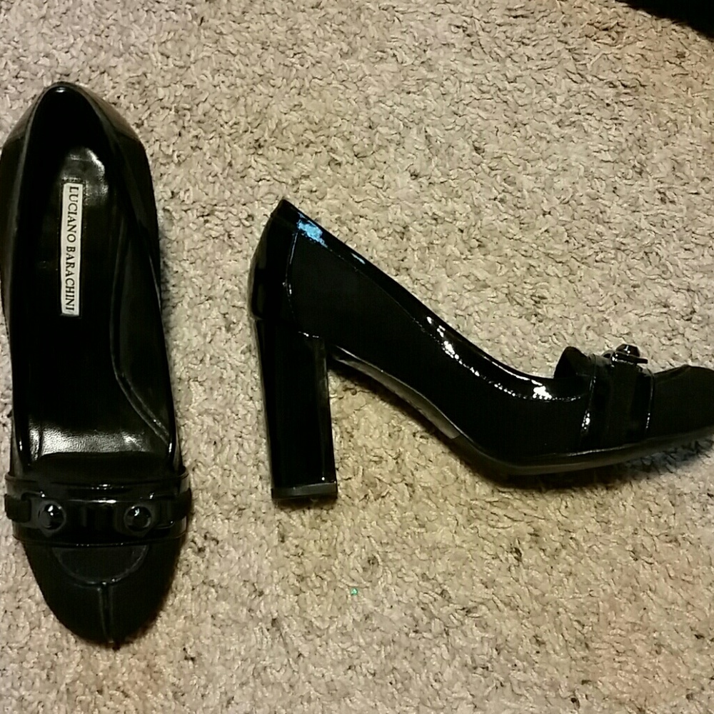 Luciano Baracini Suede block heel